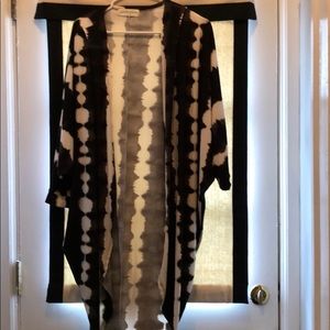 Black and White Long Kimono / Cardigan